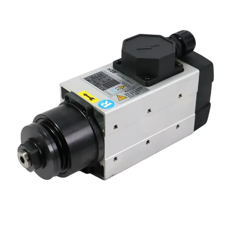 

HLTNC HQD GDF46-12Z 1.5KW 24000rpm Air Cooled Spindle Motor CNC Router Square Shape Featuring Core Components Bearing Engine