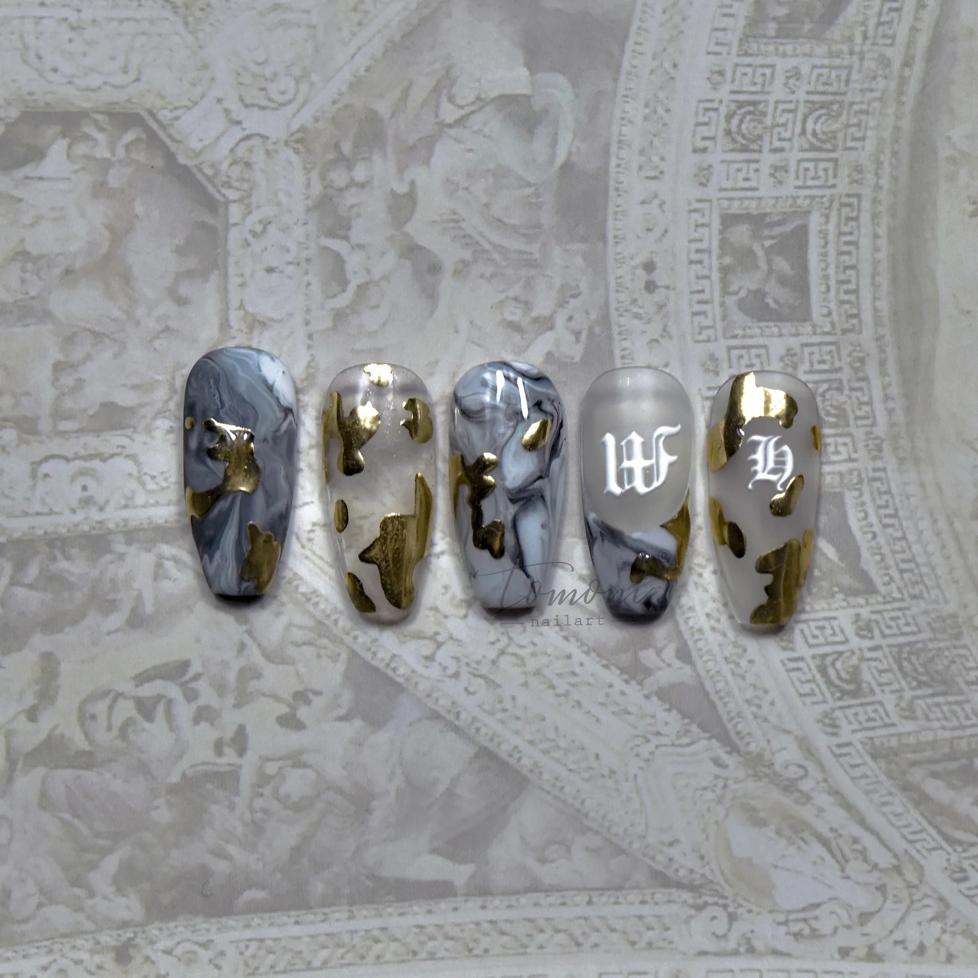 1 pezzo 5D stampa a caldo argento adesivo per nail art texture mucca adesivo autoadesivo per nail art decorativo di alta qualità