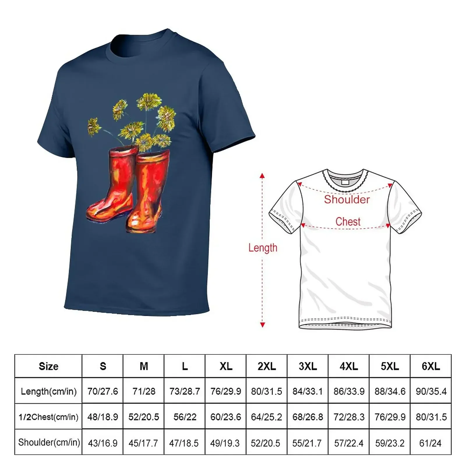 Inkopolis Red Welly Boots T-Shirt plus sizes Aesthetic clothing black t shirts for men