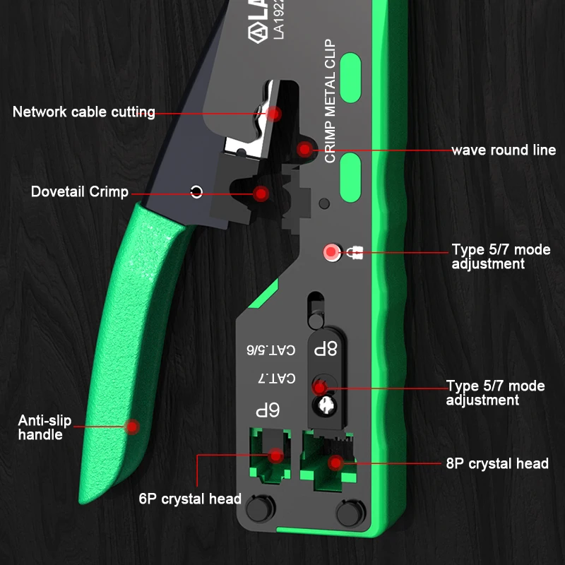 LAOA 6P/8P CAT5/6/7 Network Pliers Wire Cutter Stripper Clamp Pliers  Network Tools Mini Electrical Pliers