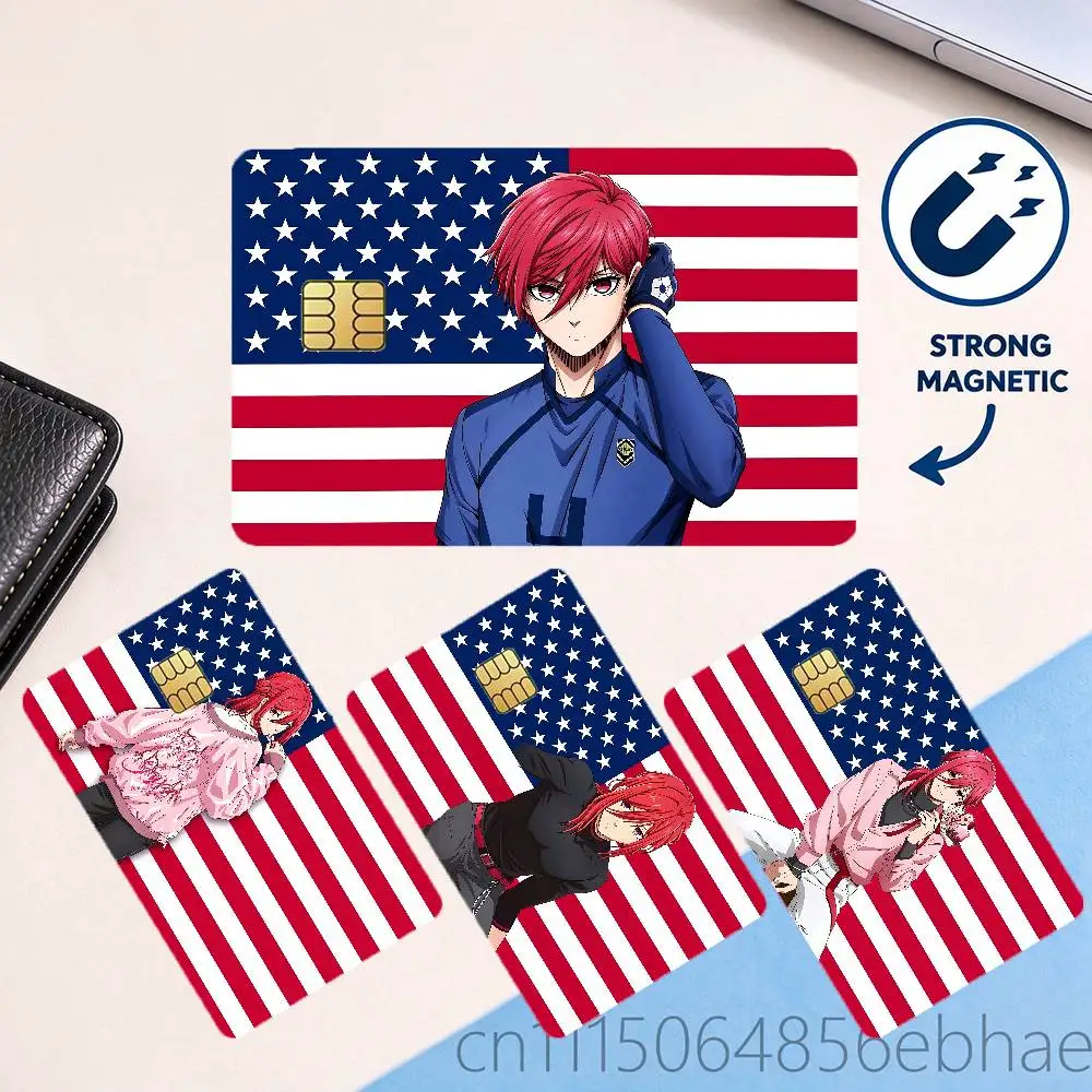 FOR Hyoma Chigiri Fashion Waterproof Anti-Scratch Card Skin Stickers Stylish Decor Covers for Credit Debit Cards