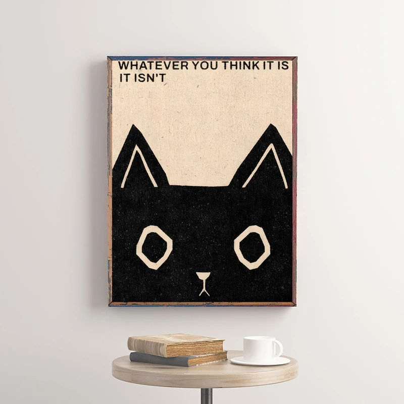 مجردة الكلاسيكية الجدار ملصق فني الحياة غريب جدار الفن طباعة قماش بتصميم قديم اللوحة لغرفة الاستوديو ديكور المنزل صورة #2