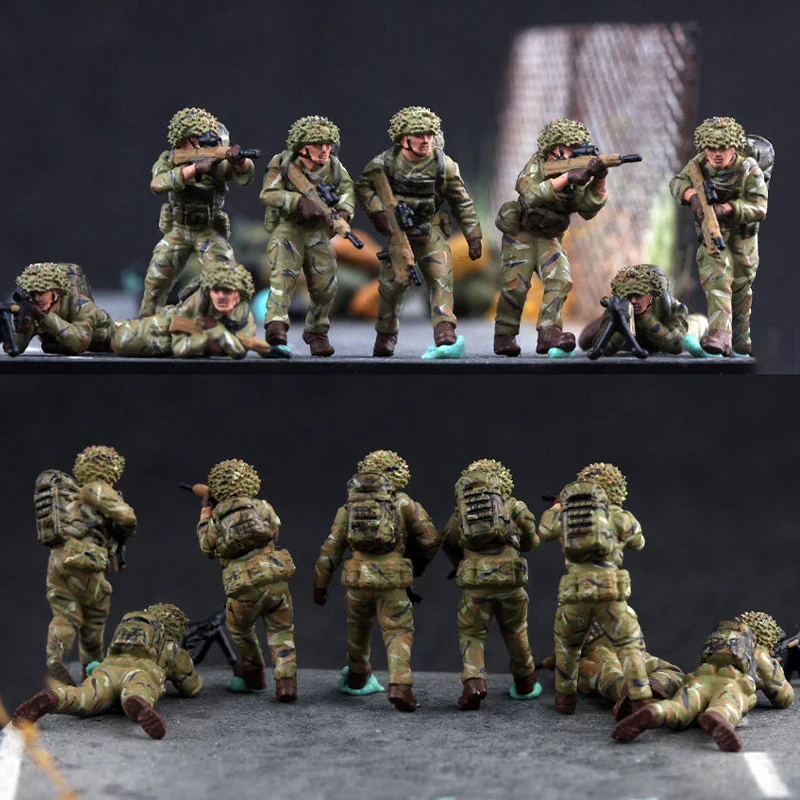

Масштабная модель 1:72 из смолы: британские солдаты с современными винтовками (8 фигурок) – идеально для сцен с танками и вертолетами, коллекционные декоративные подарки