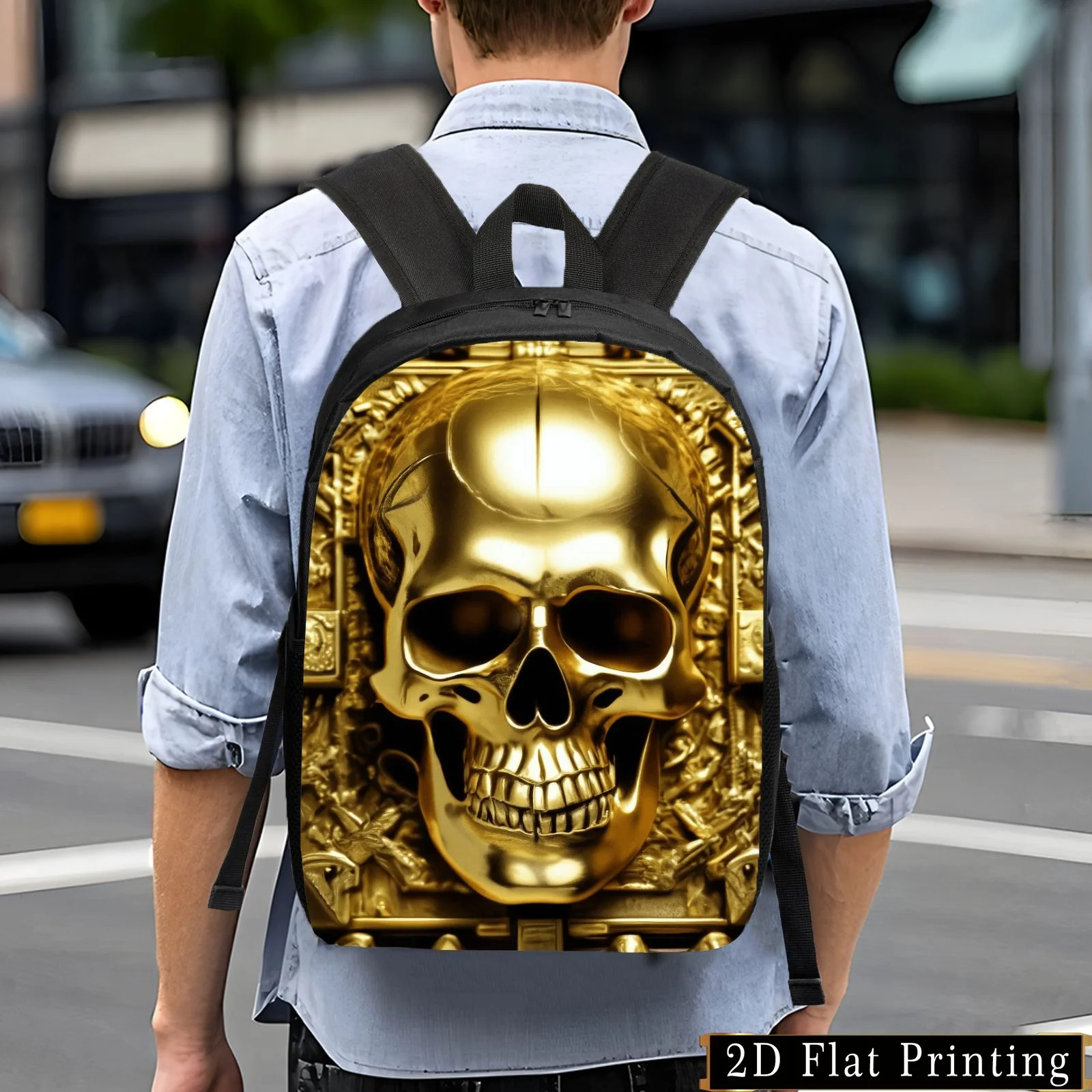 

Casual and stylish backpack, simple and personalized backpack. Creative design backpack for young people, light and large