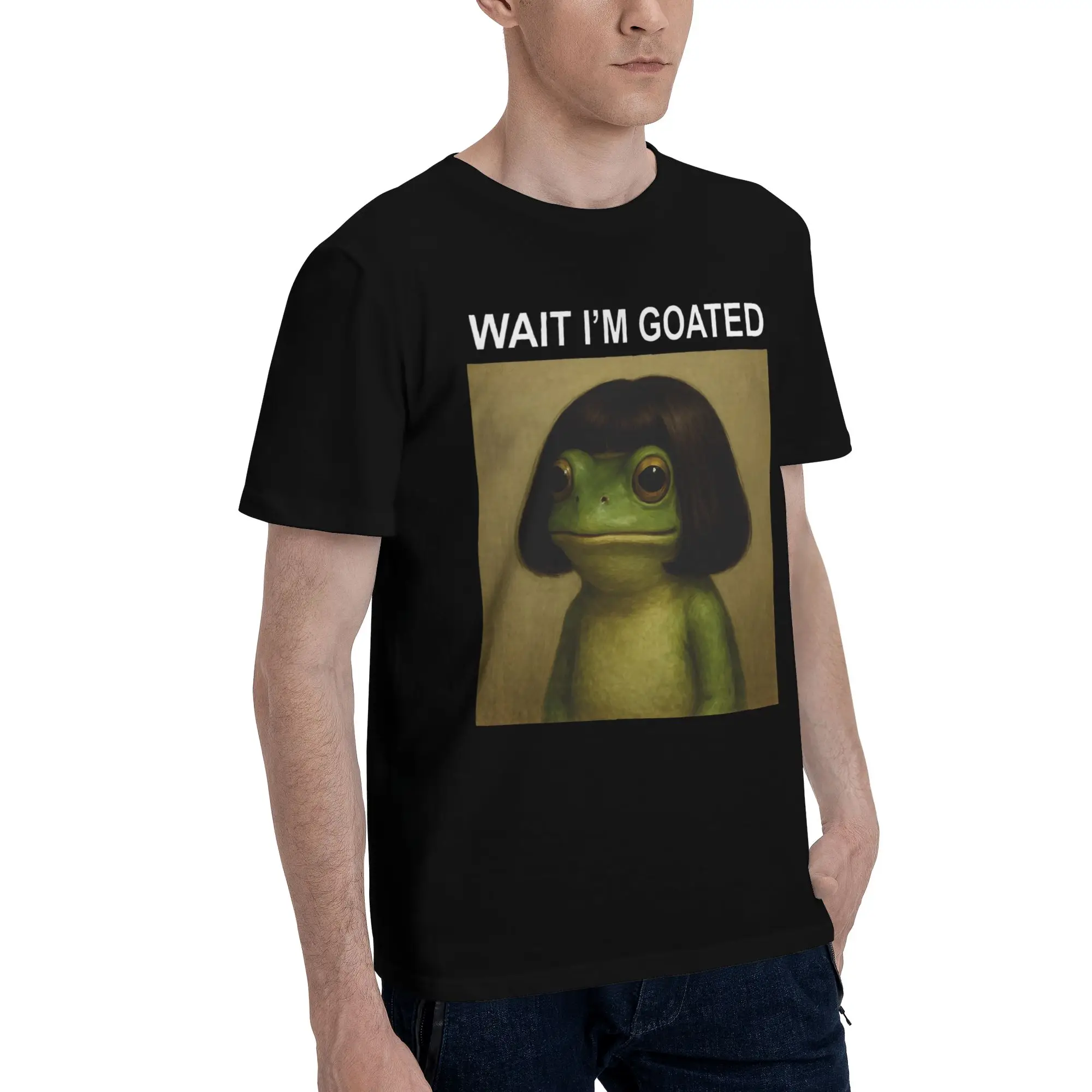 Wait I'M Goated Funny Meme Apparel Men Women T Shirts Pure Cotton Tee Printed  T-shirt Clothes