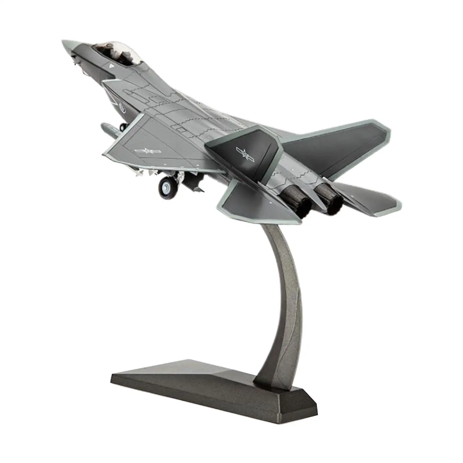 

1/72 Scale Fighter Model Home Decor with Base Collectables Tabletop Decor Aircraft Model for Bar Cafe Shelf Bedroom Living Room