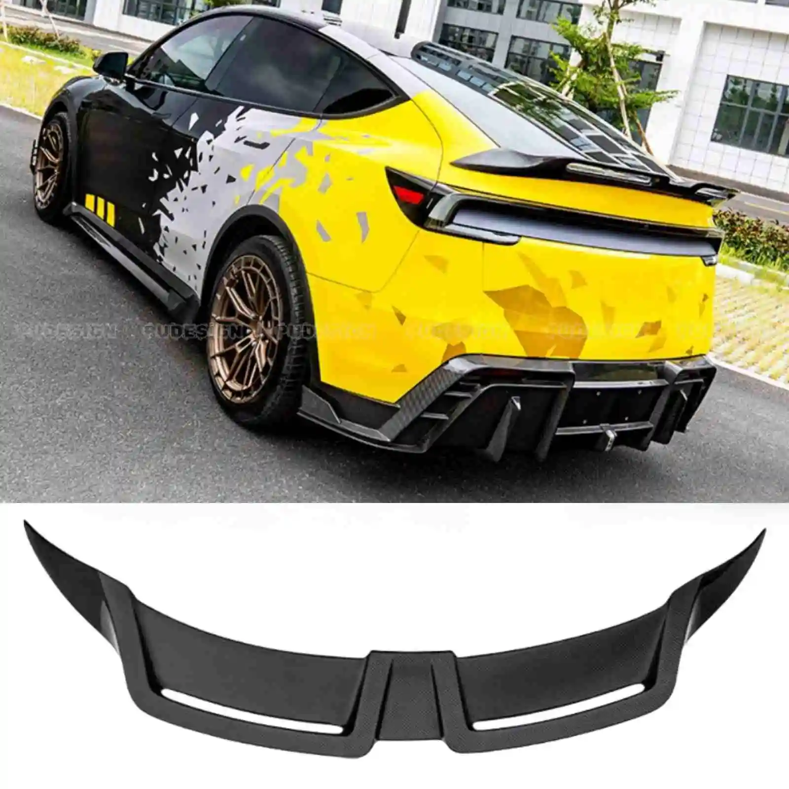 

Автомобильное хвостовое крыло, сухое заднее крыло из углеродного волокна, спойлер багажника, автомобильный бампер для Tesla Model Y Juniper 2025 2026, автомобильные аксессуары