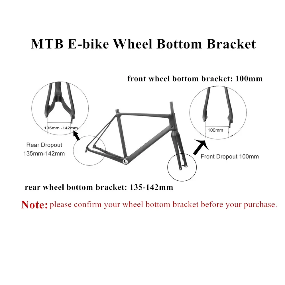 CSC دراجة كهربائية تحويل عدة EBike 20 "24" 26 "27" 27.5 "29" المحور الأمامي/الخلفي دراجة نارية عجلة عدة 36 فولت/48 فولت MTX حافة مع العرض #6