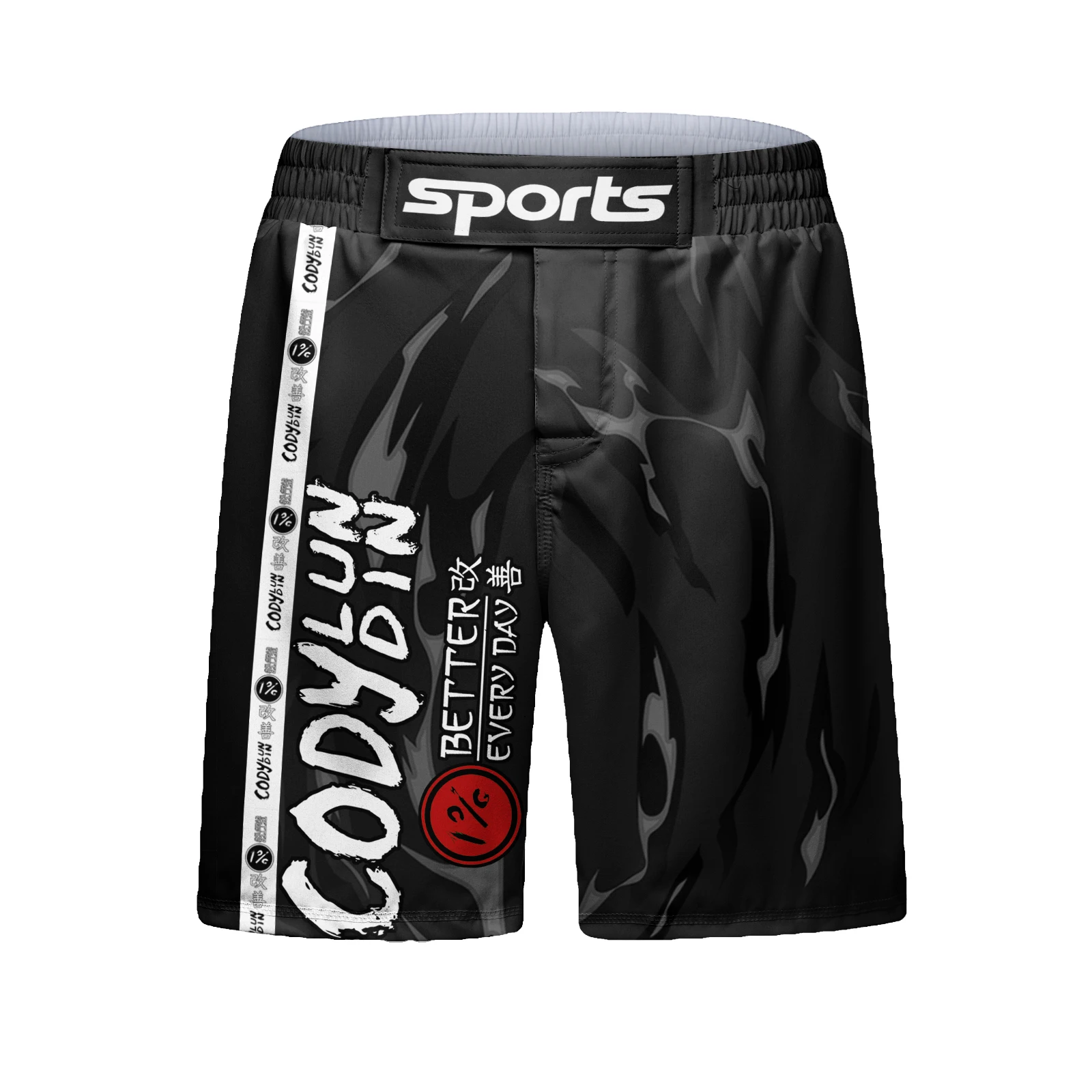 2024 New Training Fight Shorts Men\'s Boxing MMA Combat BJJ Grappling Fitness Muay Thai Kickboxing No Gi Bjj Short Pants Custom