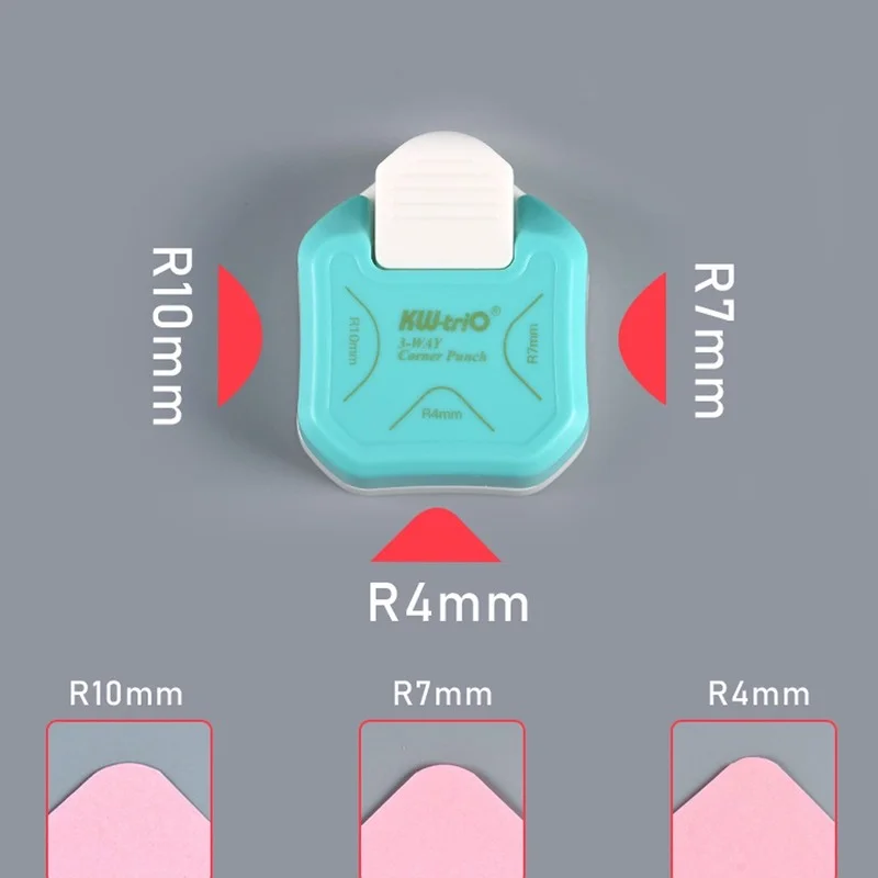 R4 R7 R10 3 In 1 Ecke Allrounder Papier Schläge Grenze Punch Runde Ecke Papier Cutter Karte Scrapbooking für DIY handgemachte Handwerk