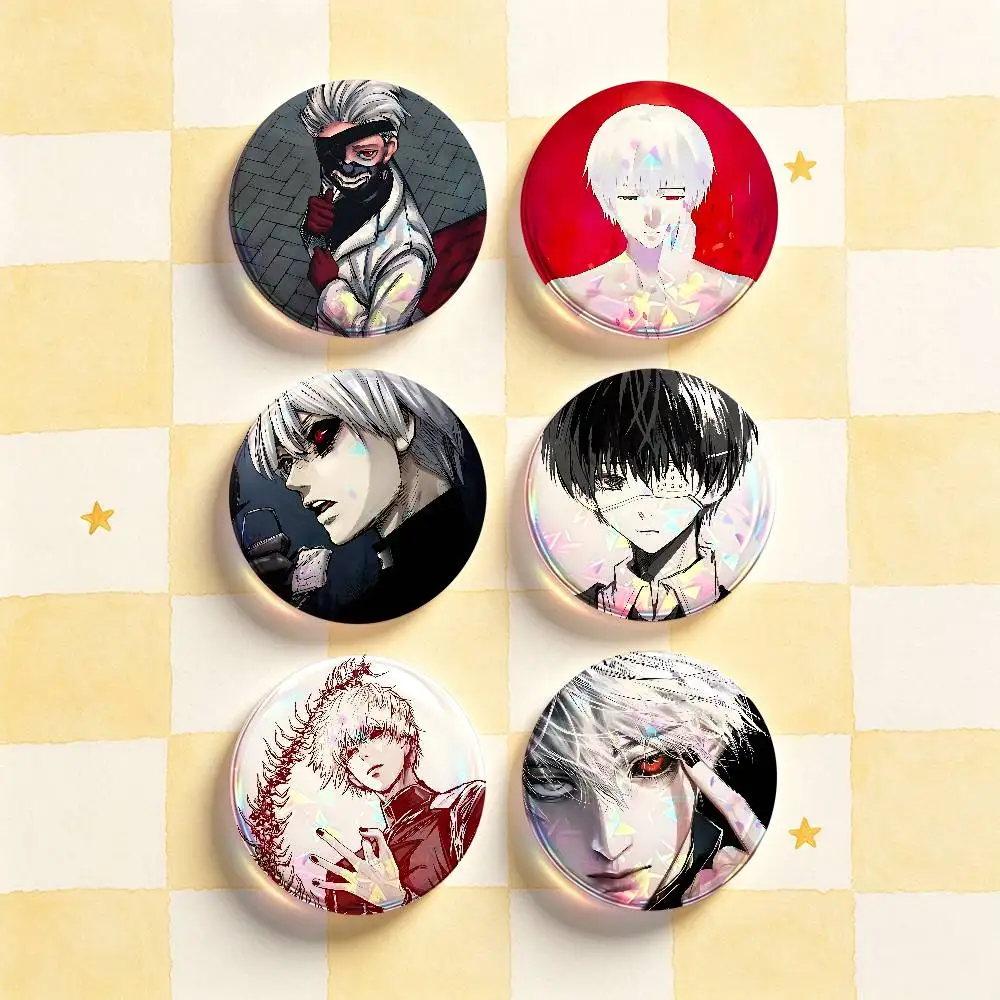 K-Kaneki Ken HD Print Badges Pretty Round Display Brooches IP merchandise 32mm 58mm 75mm 44mm 25mm