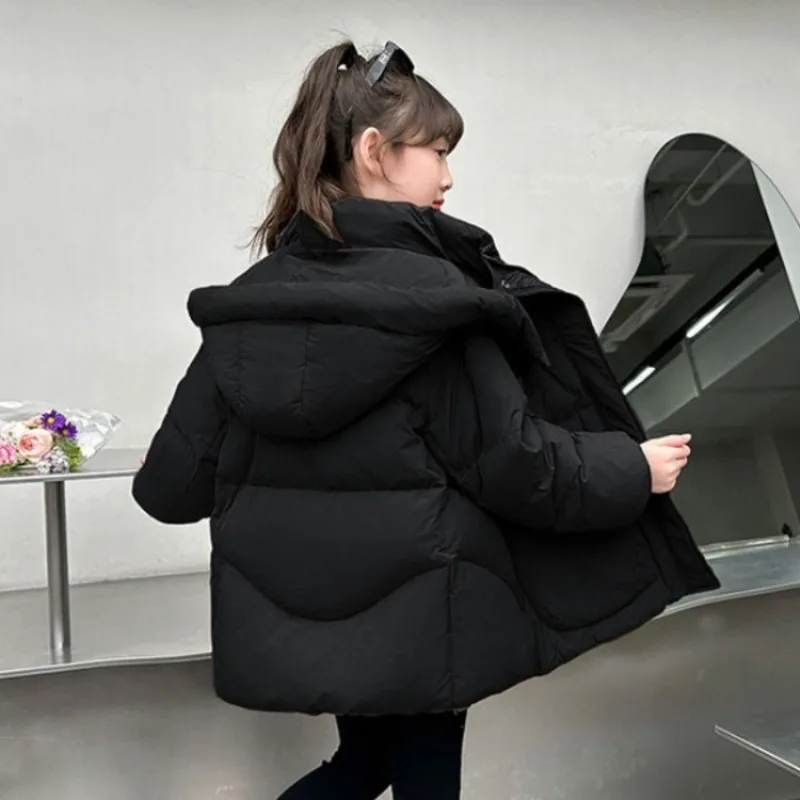 Girls' Winter Down Coat 80% Down 120-170cm