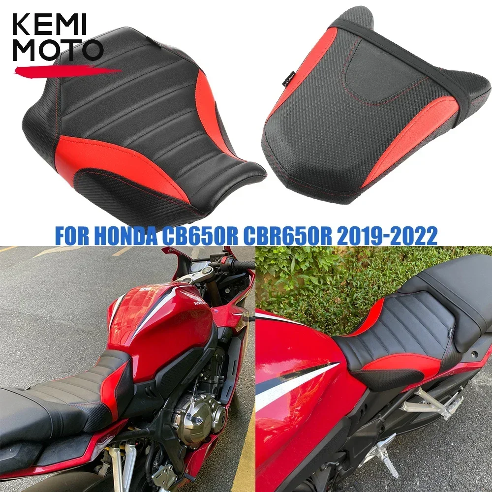 

Motorcycle Front Rider Rear Passenger Cushion Seat Pad Cowl for HONDA CB650R CBR650R 2019 2020 CB CBR 650R 2021 2022 Accessories