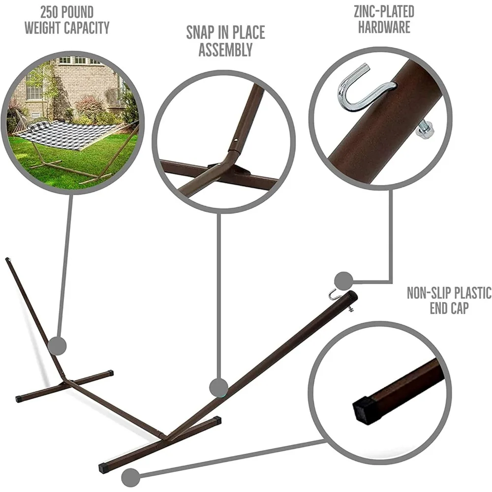 أرجوحة مبطنة موفرة للمساحة مع حامل ووسادة، مثالية لمعيشة الشقة، مصممة في الولايات المتحدة الأمريكية، مثالية للمساحات المدمجة #5