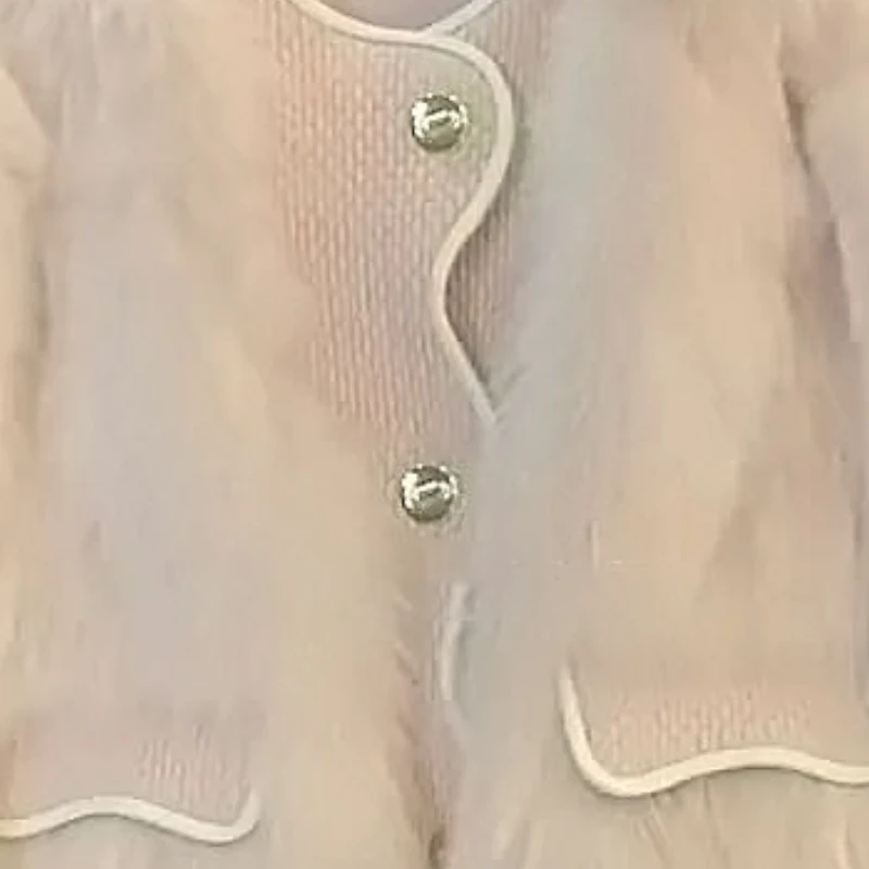 Women's Fall Winter Tops Coat Little Xiangfeng Fur Outerwear Design Luxury Brand Simple Fashion Comfortable Loose Eco-friendly