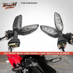 LED Front Rear Turn Signal Light For KAWASAKI Z300 Z400 Z650 Z750R Z800 Z900 Z900RS Z1000/R VERSYS 650 ZH2 Motorcycle Flash Lamp