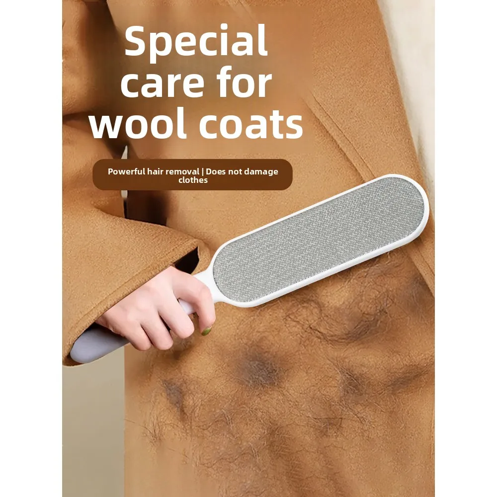 ウールコートの毛取りツール、静電気除去器、衣類、セーター、猫の毛除去ブラシ、家庭用、プラスチック素材、beauti