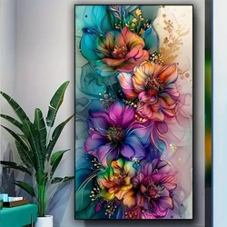 Girasole colorato 5D pittura diamante fai da te mosaico pieno diamante rotondo arte ricamo punto diamante decorazione soggiorno di grandi dimensioni