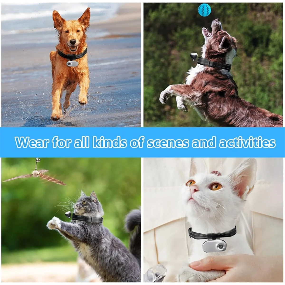 

2025+ 1080P Camera Collar with Video Record Wireless Mini Sport Cam,Small Action Cameras,Body Camera for Pet Supplies/Stuff