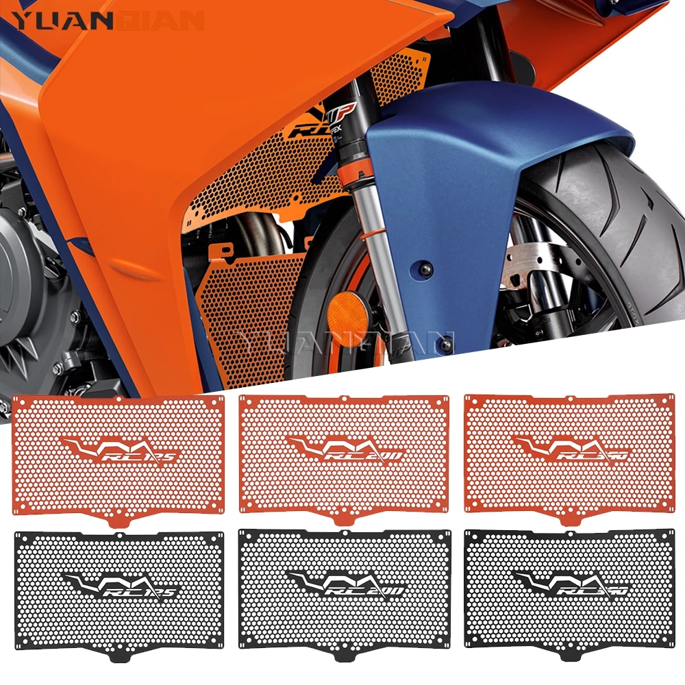 

Motorcycle Accessories Radiator Guard Protection Grille Cover Protector For RC 125 200 390 RC125 RC200 RC390 2022 2023 2024 2025
