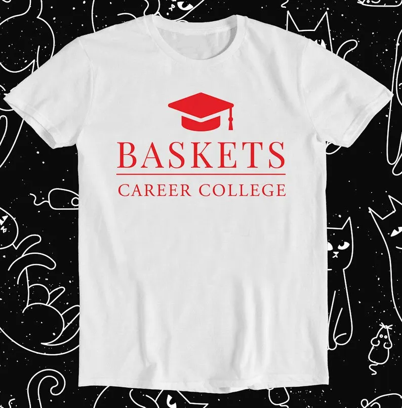 

Baskets Career College Basketball Retro Funny Meme Gift Tee T Shirt 1222