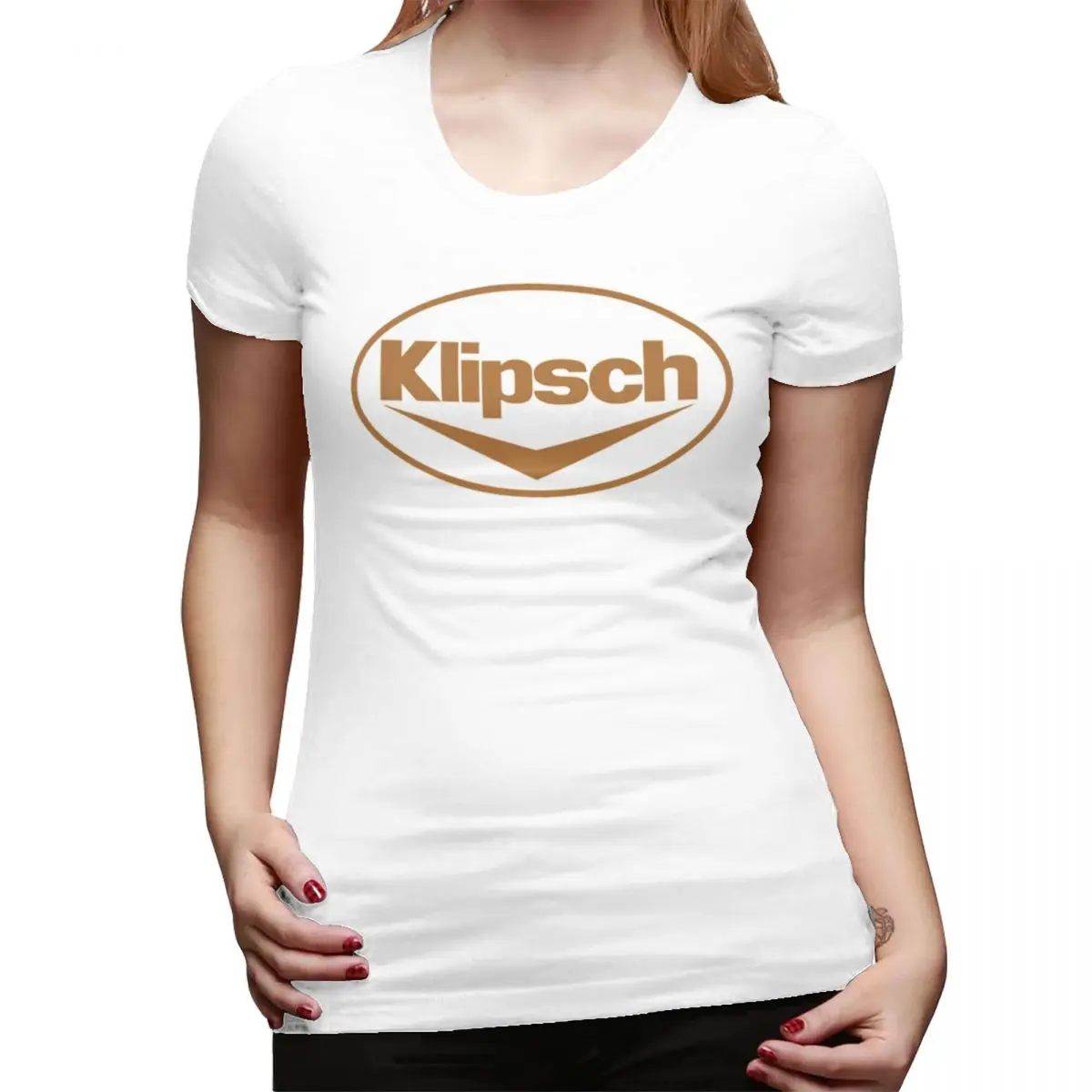 

Klipsch 7 Dakimakura T-Shirt for Women Round Neck Streetwear T Shirts Women's Tees Short Summer Clothes Tops