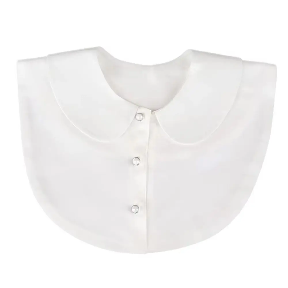

New White Round Collar Korean Style Detachable Fake Collar Cotton Decorative Collar