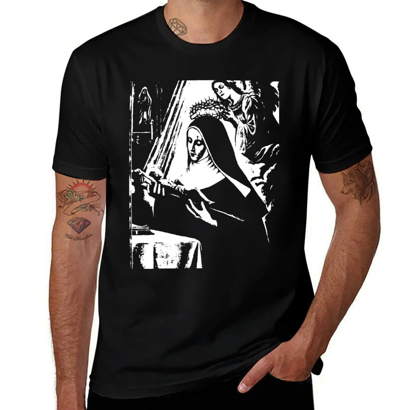 Saint Rita of Cascia T-Shirt hippie clothes cheap stuff graphic t shirt vintage plain black t shirts men