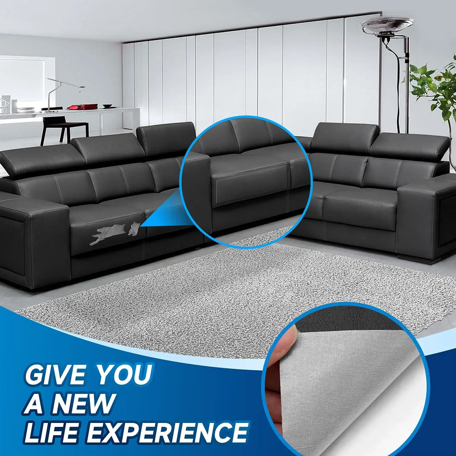 10-300cm Selbstklebendes Leder-Reparaturband für DIY-Projekte – Ideal für Sofa, Motorrad, Autositz, Taschen und Heimtextilien – Detail 15