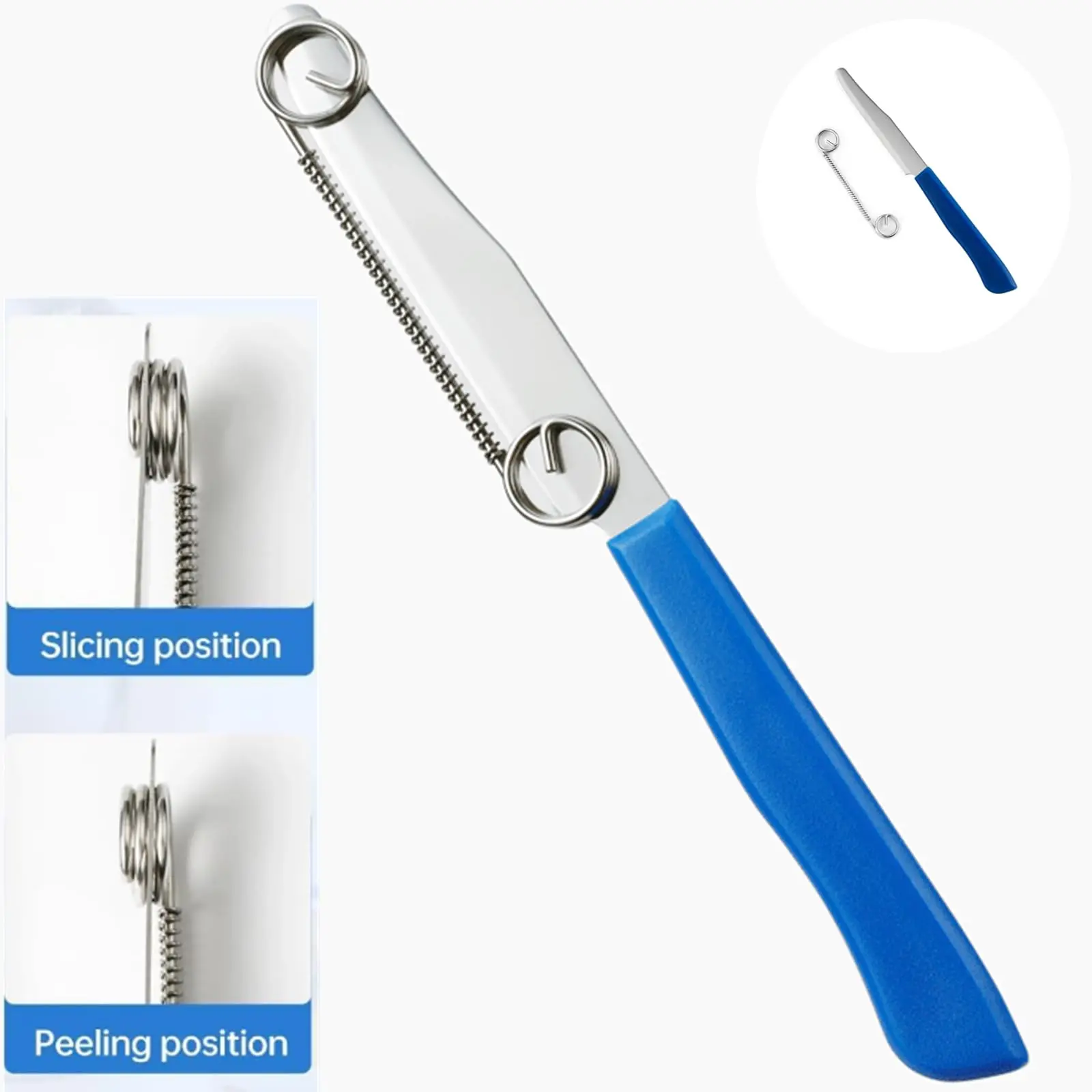 Peeler Vegetable Peeler Stainless Steel Julienne Quick Slicing Knife Household Spring Fruit Knife Veggie Peelers with Removable view 5