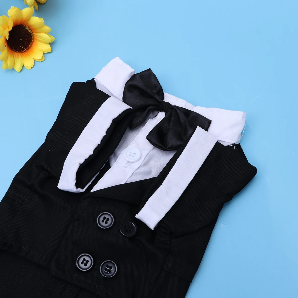 

Pet Dog Suit Soft Comfortable Material Handsome Tuxedo Bow Tie Outfits Party Wedding Special Occasion Halloween Dog Clothes Pet