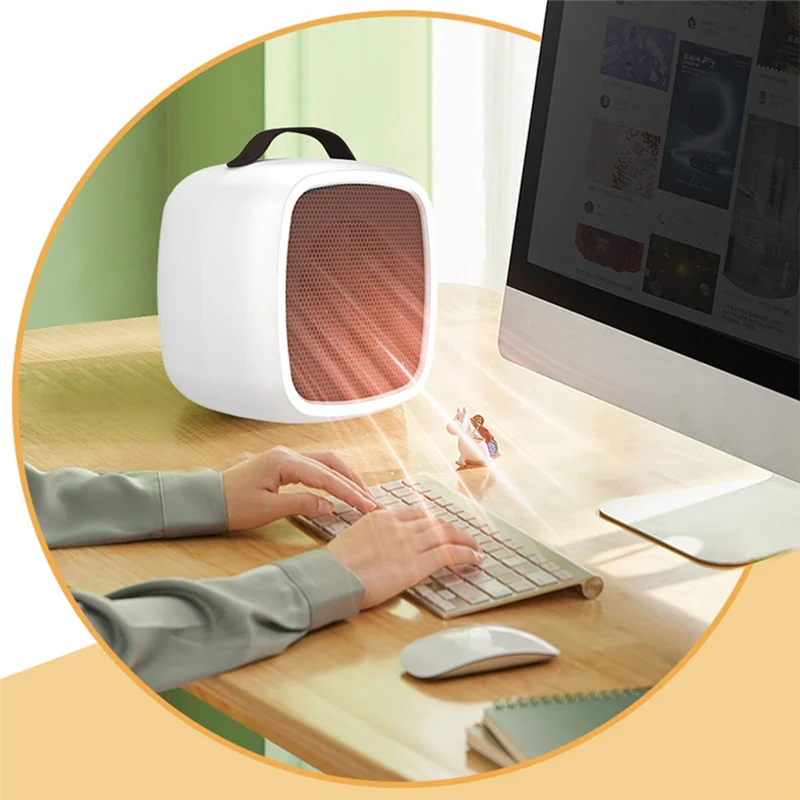 A005-Portable mini aquecedor desktop mudo aquecimento rápido 500w ptc-ventilador aquecedor de ar quente para escritório interno inverno
