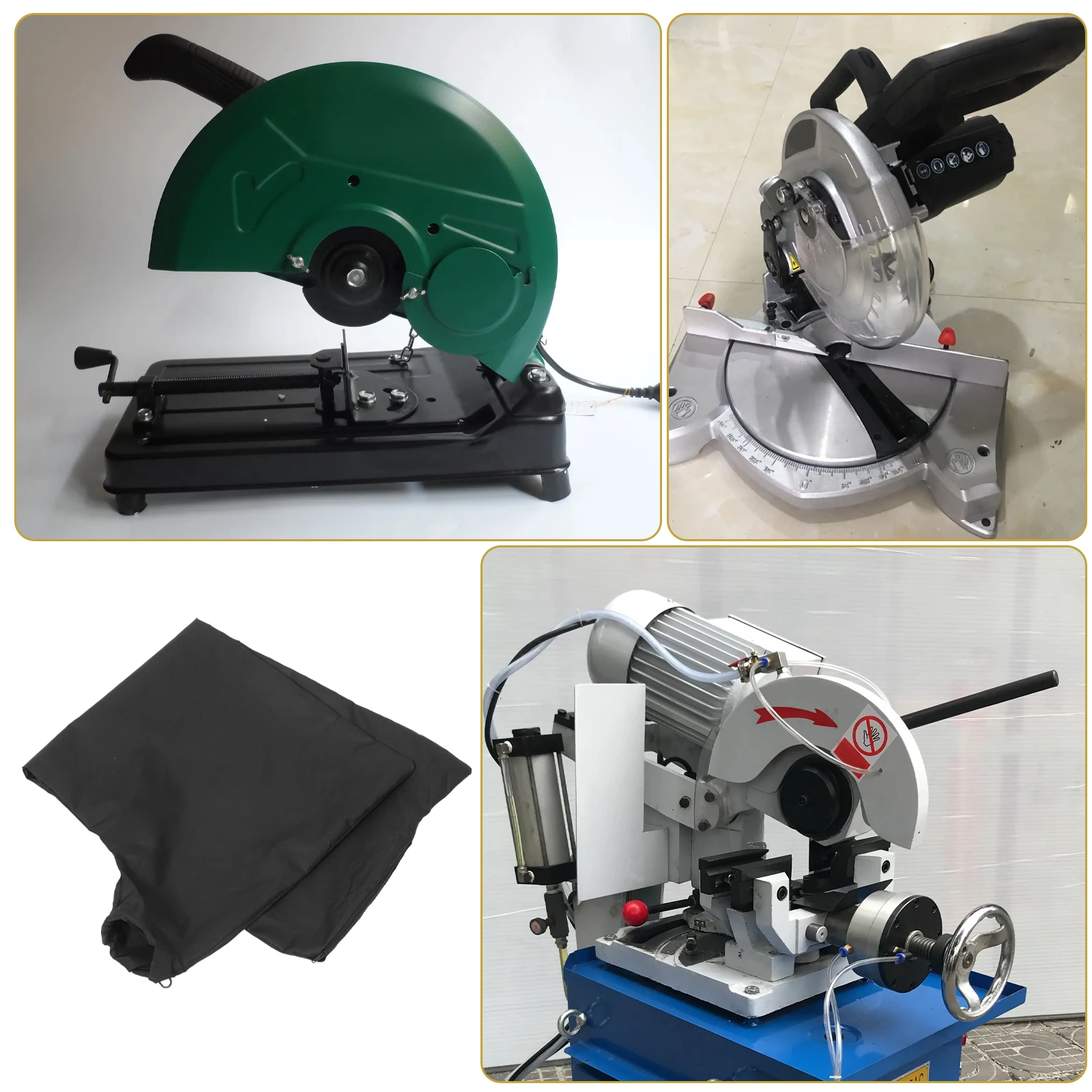 

255mm Aluminum Saw Dust Bag Collection System Table Accessories Extended Design for Miter Saw Practical Cloth Dust Collector