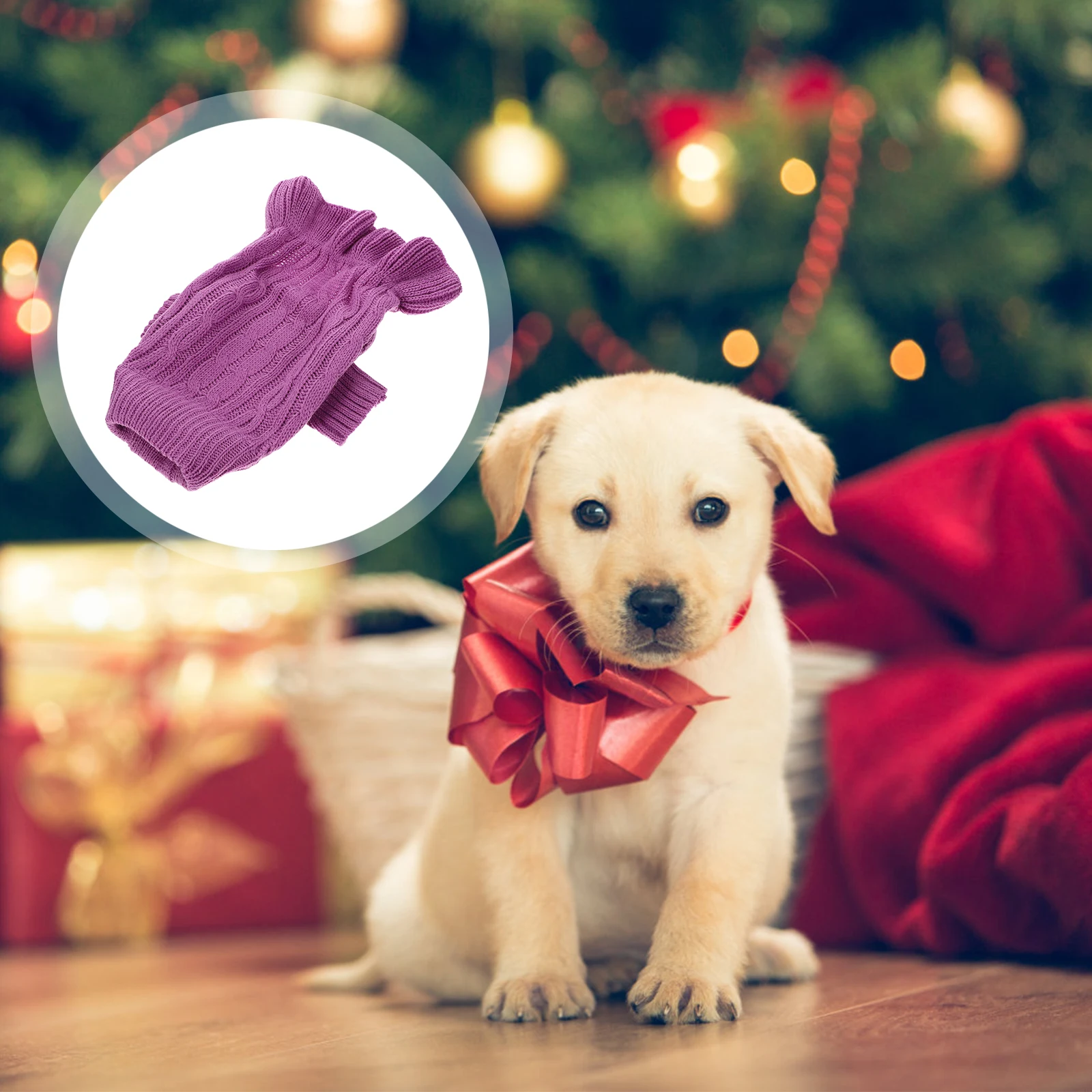 

Warm High Collar Sweater For Small Dogs Cute Dog Costume Winter Outfit Soft Comfortable Puppy Clothes Warmth Keeping Dog Sweater