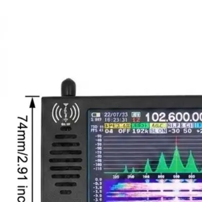 For Radio Receiver 100kHz-149MHz Digital Demodulation 4.3 Inch IPS Touchscreen AM SSB Waterfall Display Tool