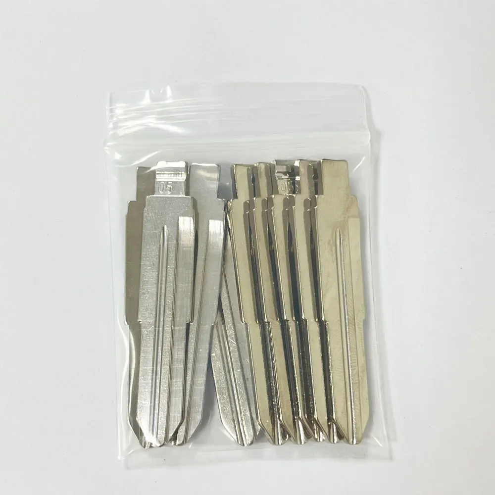 10pcs 05# MIT8 Metal Car Key Blank Replacement Car Key Blade LISHI for Suzuki Wagon R for Chevrolet Spark Uncut Key Car-styling