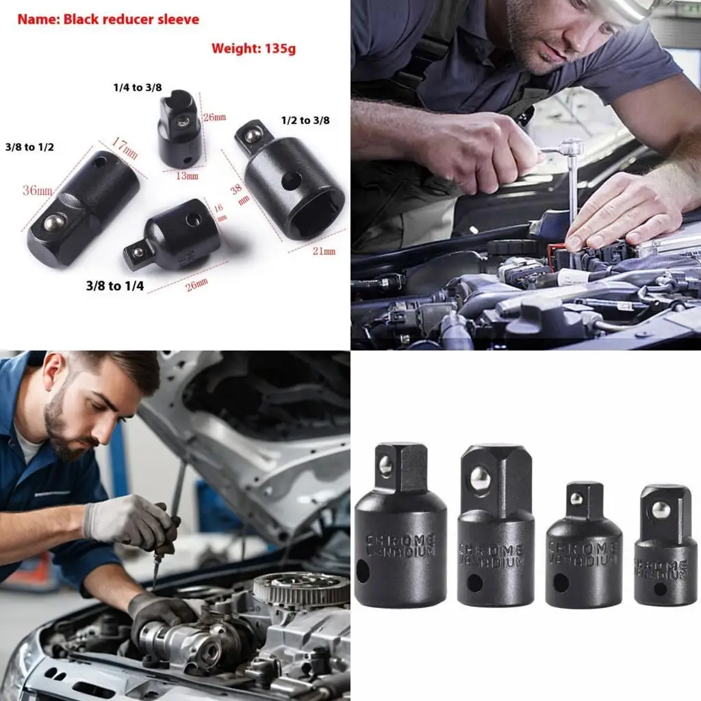 

R9UF Heavy Duty Alloy Steel Step Down Adapter 3 Drive Size Suitable For Automotive Tool Mechanical Equipment Home Improvement