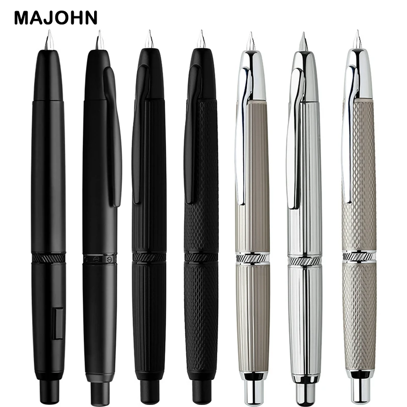 

Перьевая ручка Moonman A1, металлическая ручка Iink, полосатый узор, EF 0,4 мм, наконечники, подарочные ручки для письма для студентов, офисные принадлежности