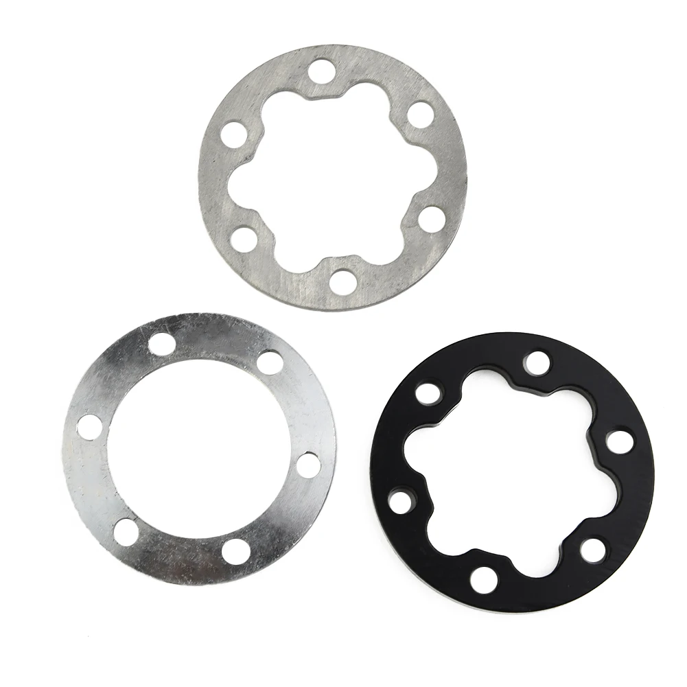 

Practical EBike Bike Electric Scooter Brake Gasket Spacer Disc Washer Aluminum Alloy 20g Weight Silver Color 6 Holes