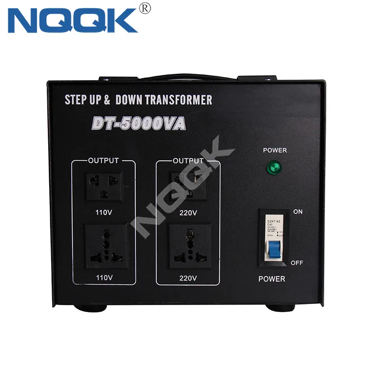 5000VA Step up Down Voltage Converter DT-5000VA , International 110VAC 220VAC Voltage Transformer