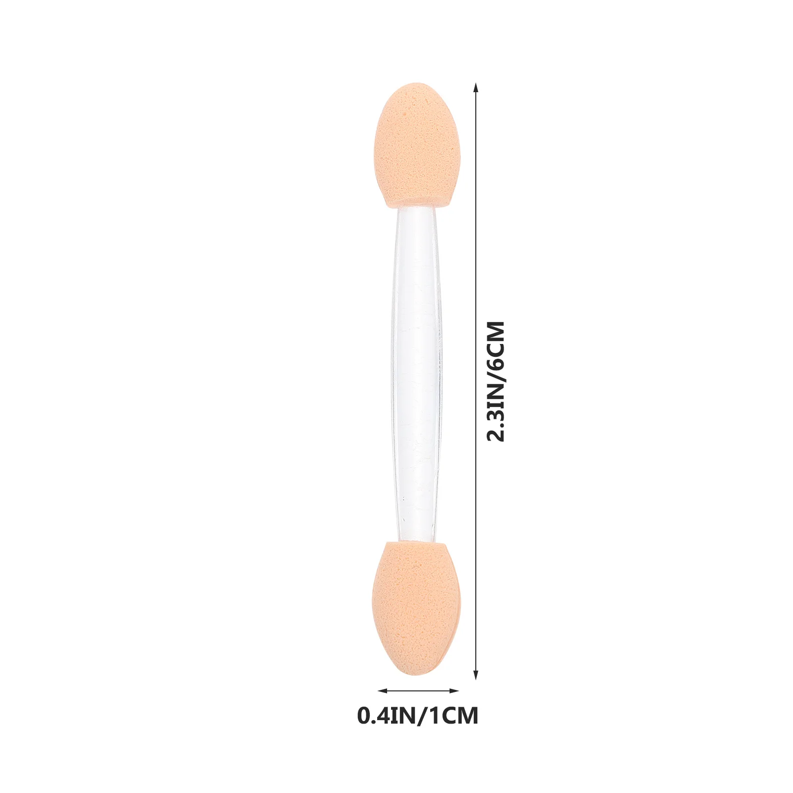 50 szt. Pędzle do cieni do powiek, dwustronne aplikatory lateksowe, lekkie, przenośne narzędzia do makijażu na podróże i do codziennego użytku.