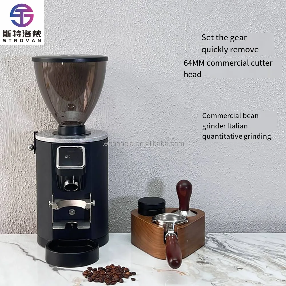 

Commercial Electric Bean Grinder 800g Large Capacity Stainless Steel Manual Power Portable Espresso Hotel