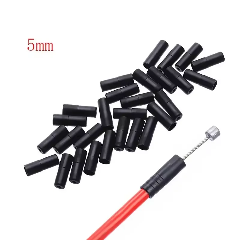 50PCS 4/5mm Bicycle Brake Shift Cable End Caps Shifter Cables Wire End Caps Tips MTB Mountain Road Bike Cycling Accessories