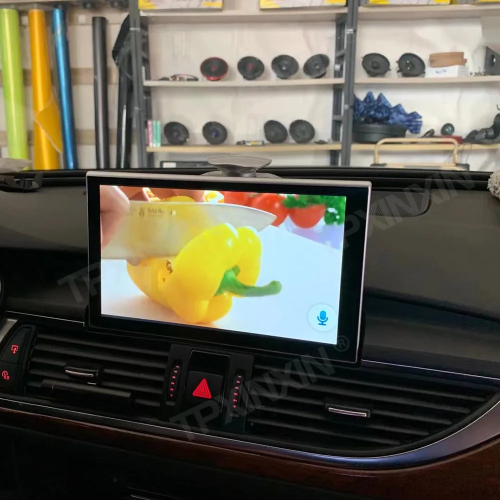 راديو سيارة بشاشة تعمل باللمس لسيارة أودي A6 2012-2018 أندرويد نظام تحديد المواقع للسيارات الوسائط المتعددة راديو تلقائي وحدة استقبال ستيريو #3