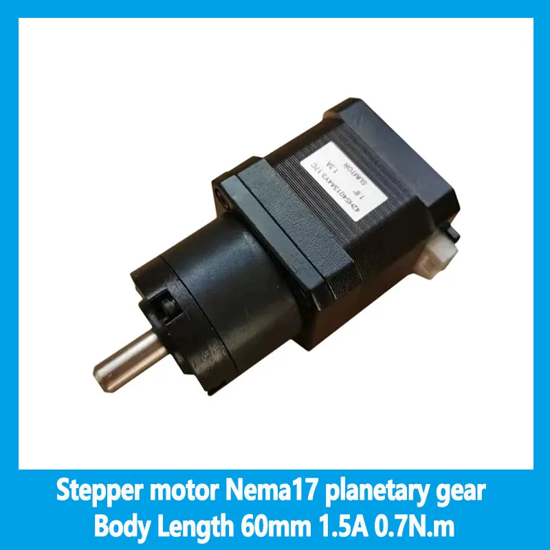 

Speed ratio 3.71:1 5.18:1 14:1 19:1 27:1 50:1 71:1 100:1 139:1 Stepper motor Nema17 planetary gea