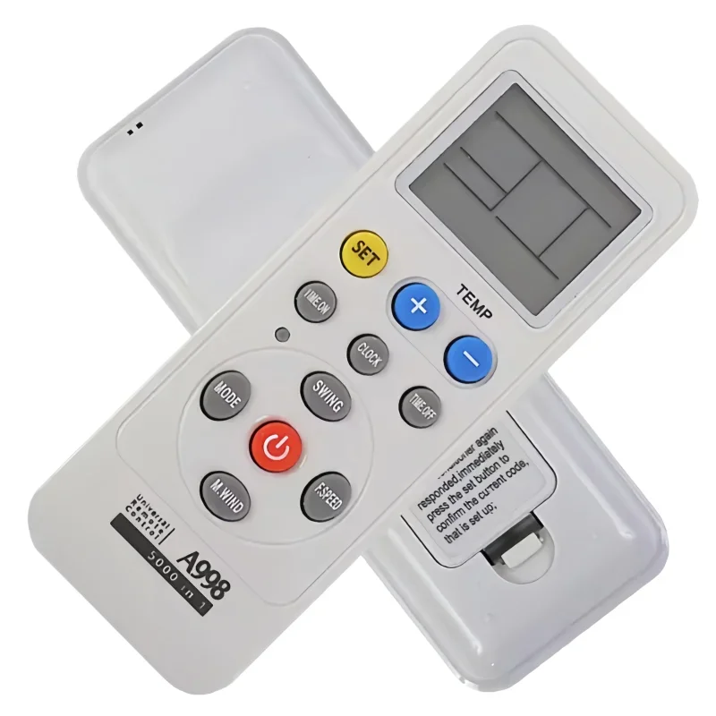 Universal Air Conditioner Remote Control Compatible with Samsung Sharp TCL Sony Panasonic Hisense Midea Easy Setup