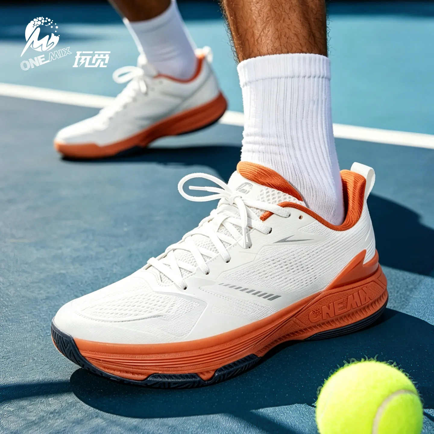 ONEMIX Jiyao Pro Tennis Shoes (Unisex) – Soft-soled, shock-absorbing, stable, comfortable, non-slip, durable athletic footwear.