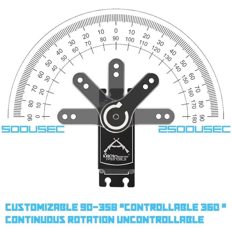 YIPINservo AK70 High Precision HV Brushless Servo Motor PWM Splash Proof For 1/10 RC Crawler Short Chassis Robot