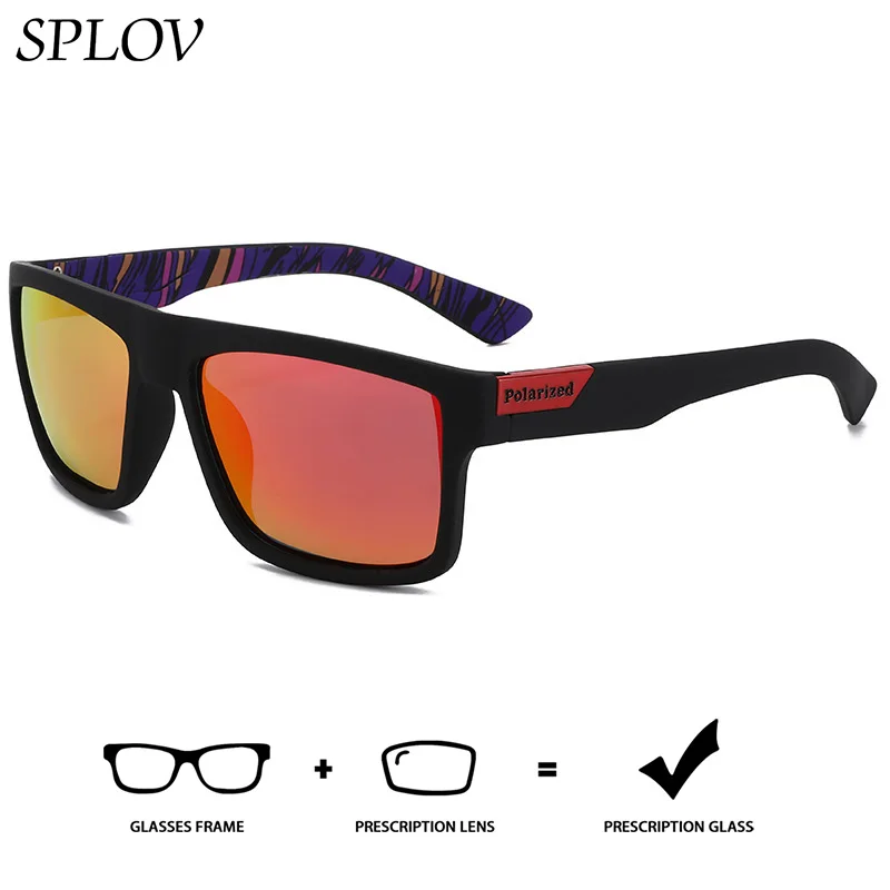 

SPLOV Polarized Prescription Sunglasses Professionally Customized Prescription Lenses Fashionable Sunglasses for Men and Women