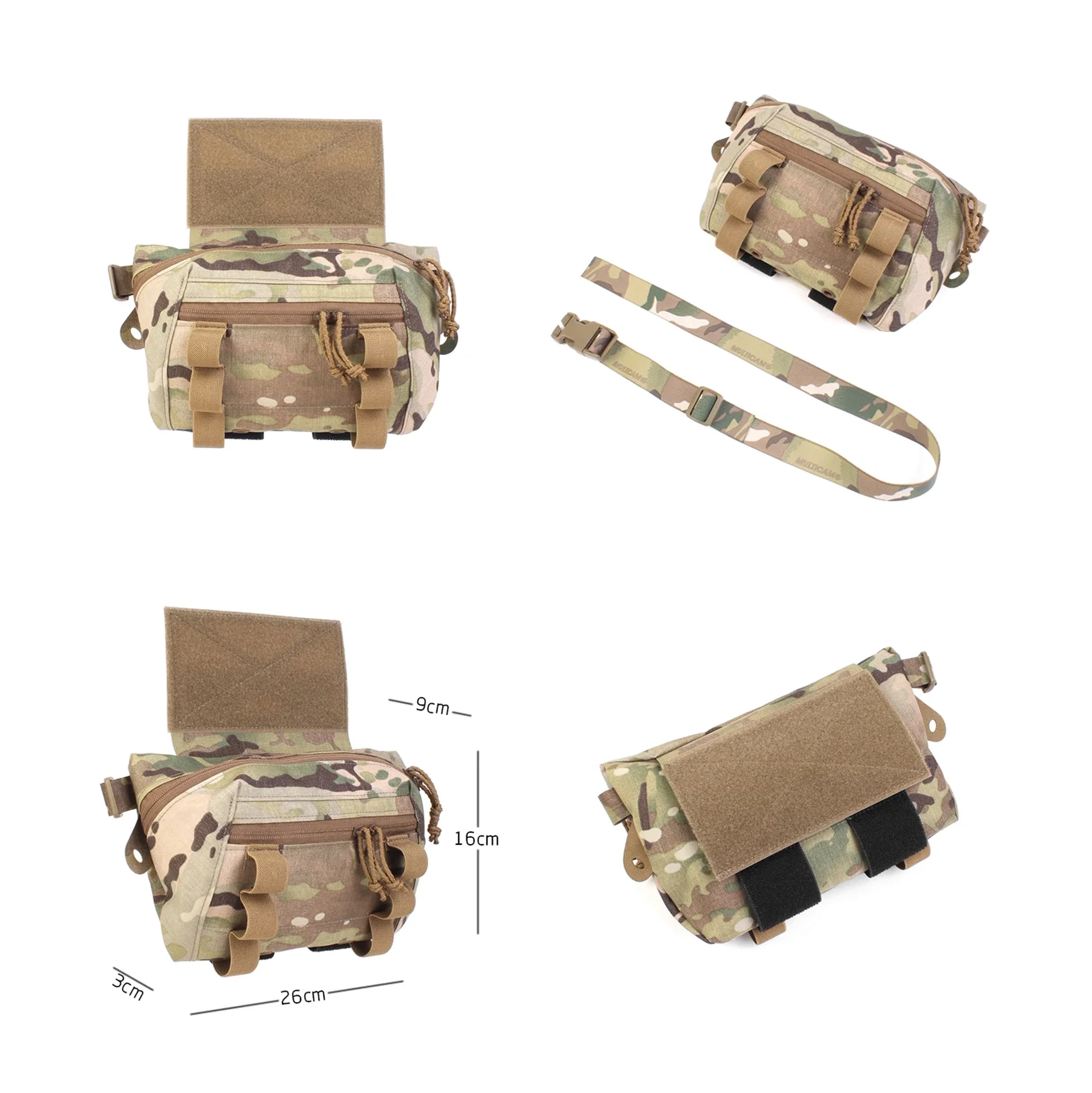 Versátil bolso de cintura multiusos SS "Brunch Box" bolsa colgante para chaleco